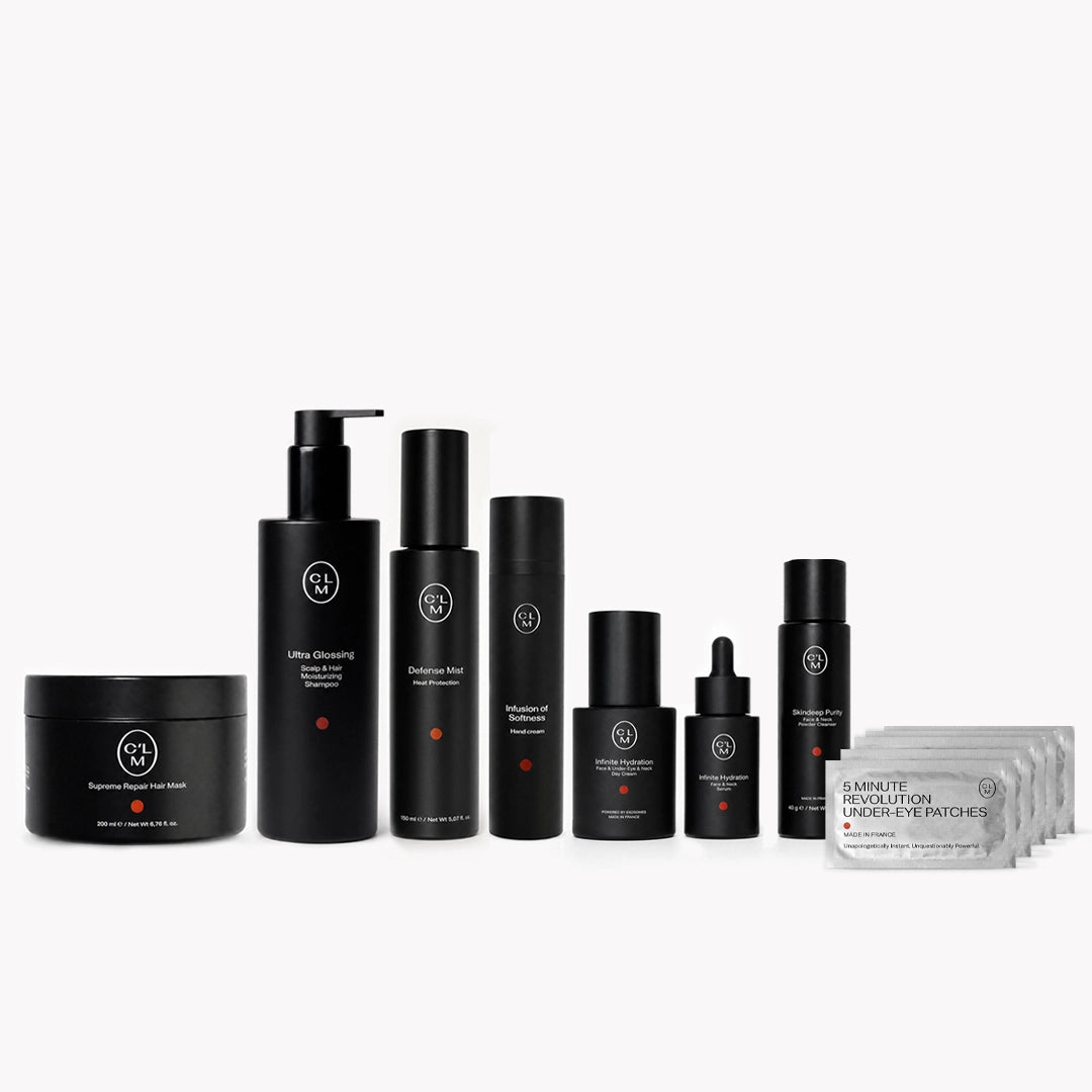 CLM Total Care Package for Stronger Hair, Hydrated Face, and Gentle Hand Care