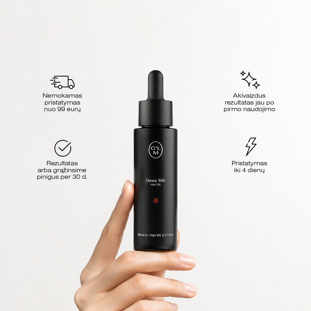 Drėkinantis ir žvilgesio suteikiantis plaukų aliejus 80ml